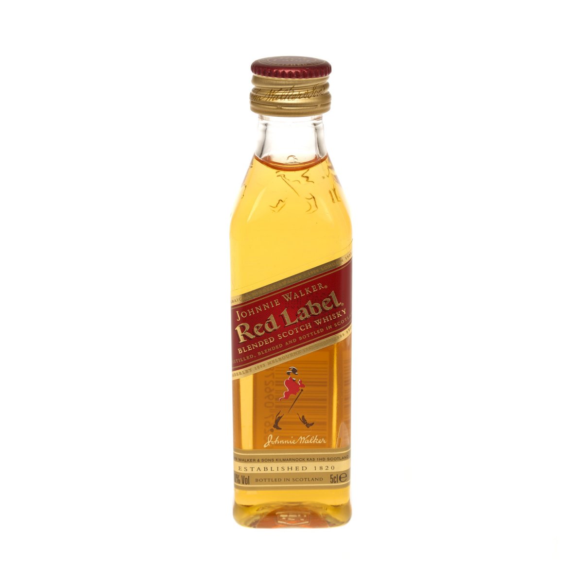 Johnnie Walker Red Label Scotch Whisky Miniature 5cl Bottle - Click Image to Close